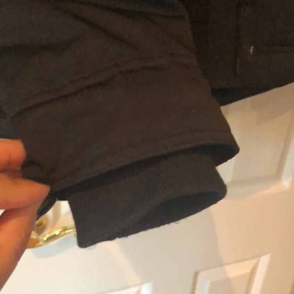 NEW! Hollister black fur lined hooded coat - Picture 6 of 9